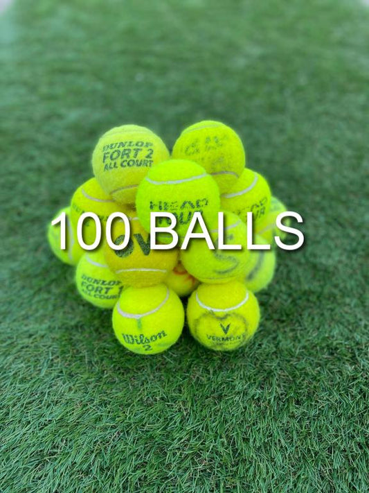 Bulk Buy 100 Grade D 'Good' Pre-Owned Tennis Balls