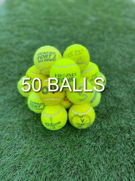 Bulk Buy 50 Grade D 'Good' Pre-Owned Tennis Balls