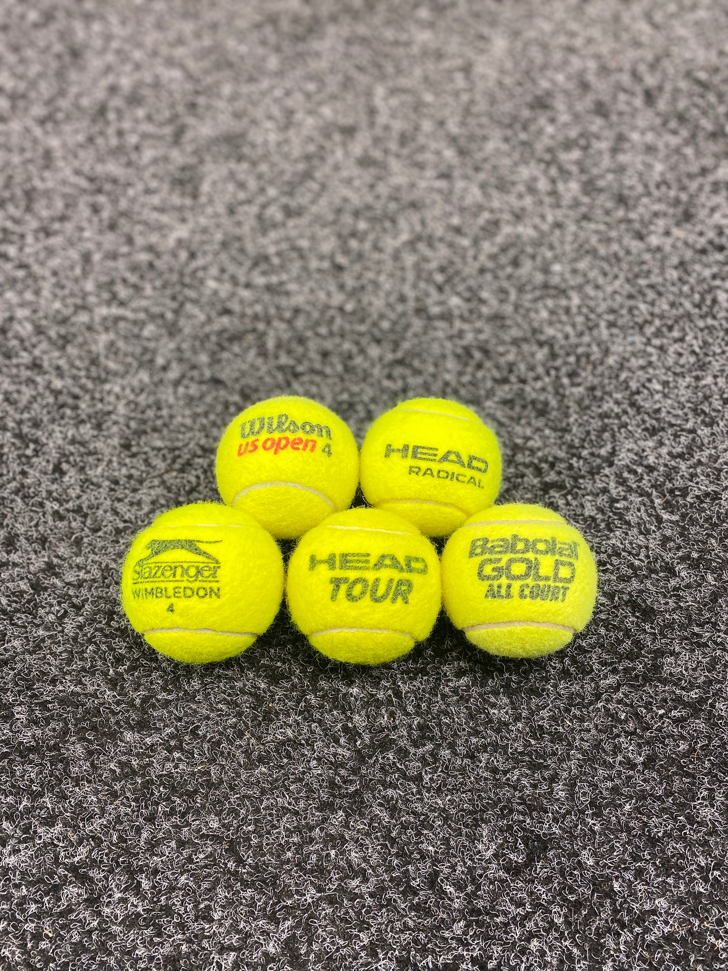 5 'Very Good' graded tennis balls