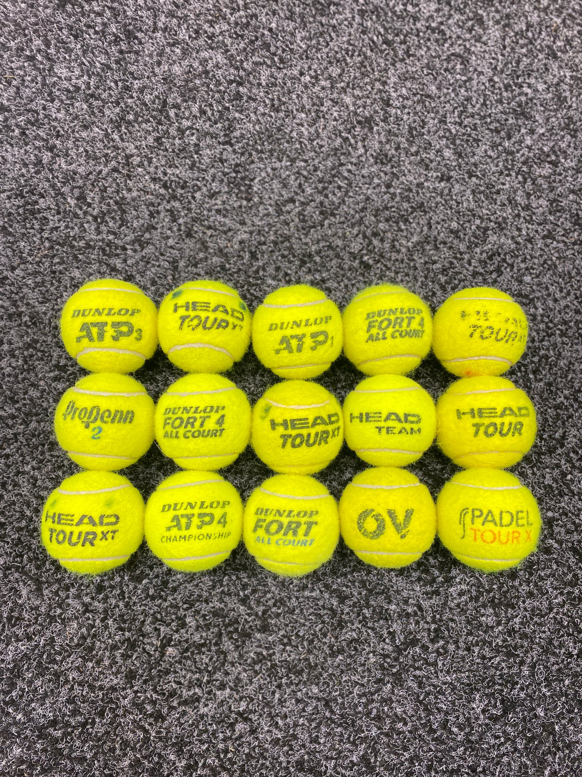 15 'Good' grade tennis balls